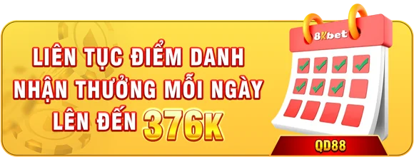 Điểm danh mỗi ngày nhận ngay 376K
